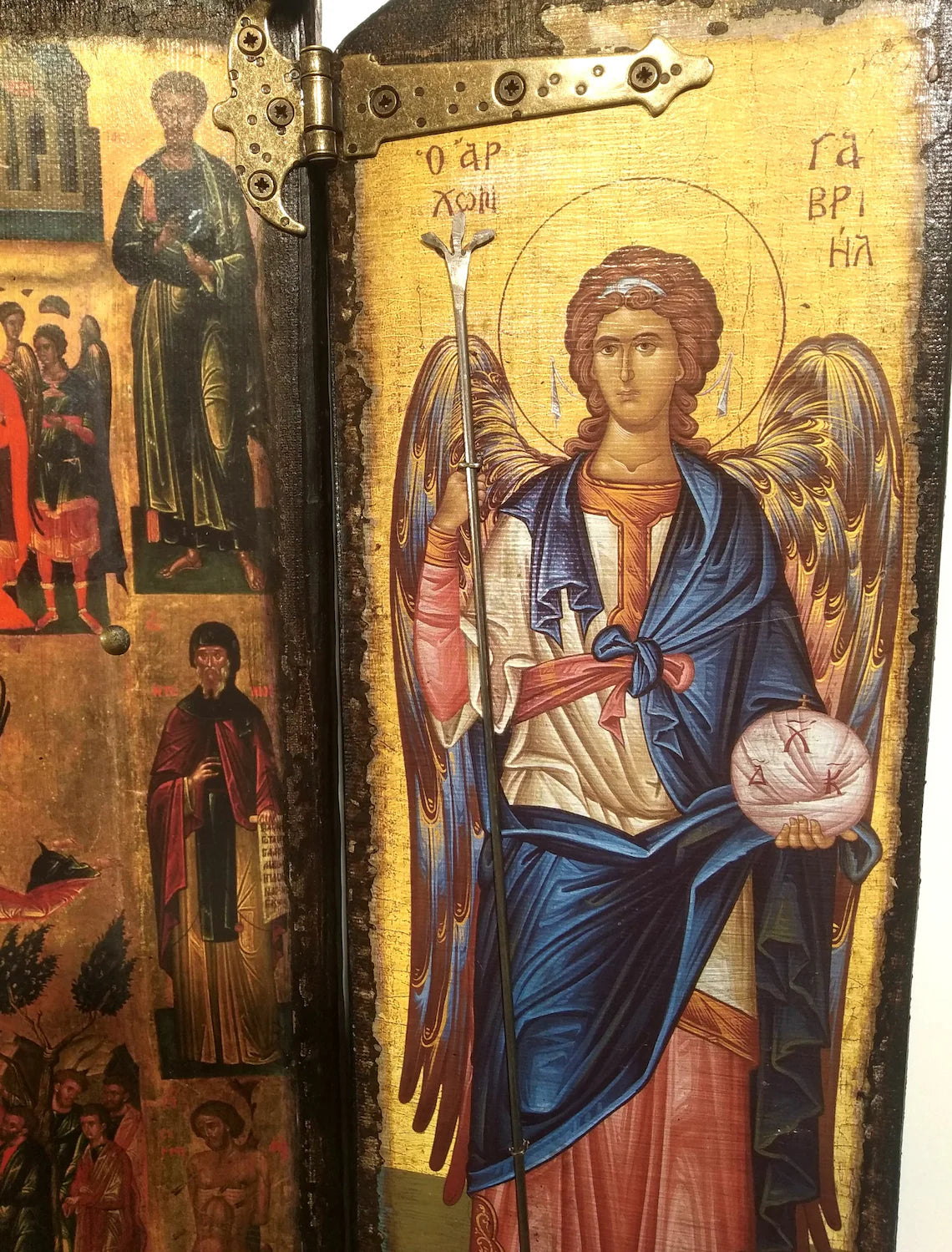 Η Ανάληψη του Χριστού, Εικονοστάσι με Αρχαγγέλους, 68×57 cm